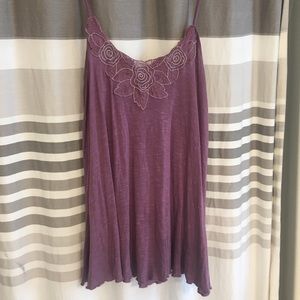 Flowy purple top